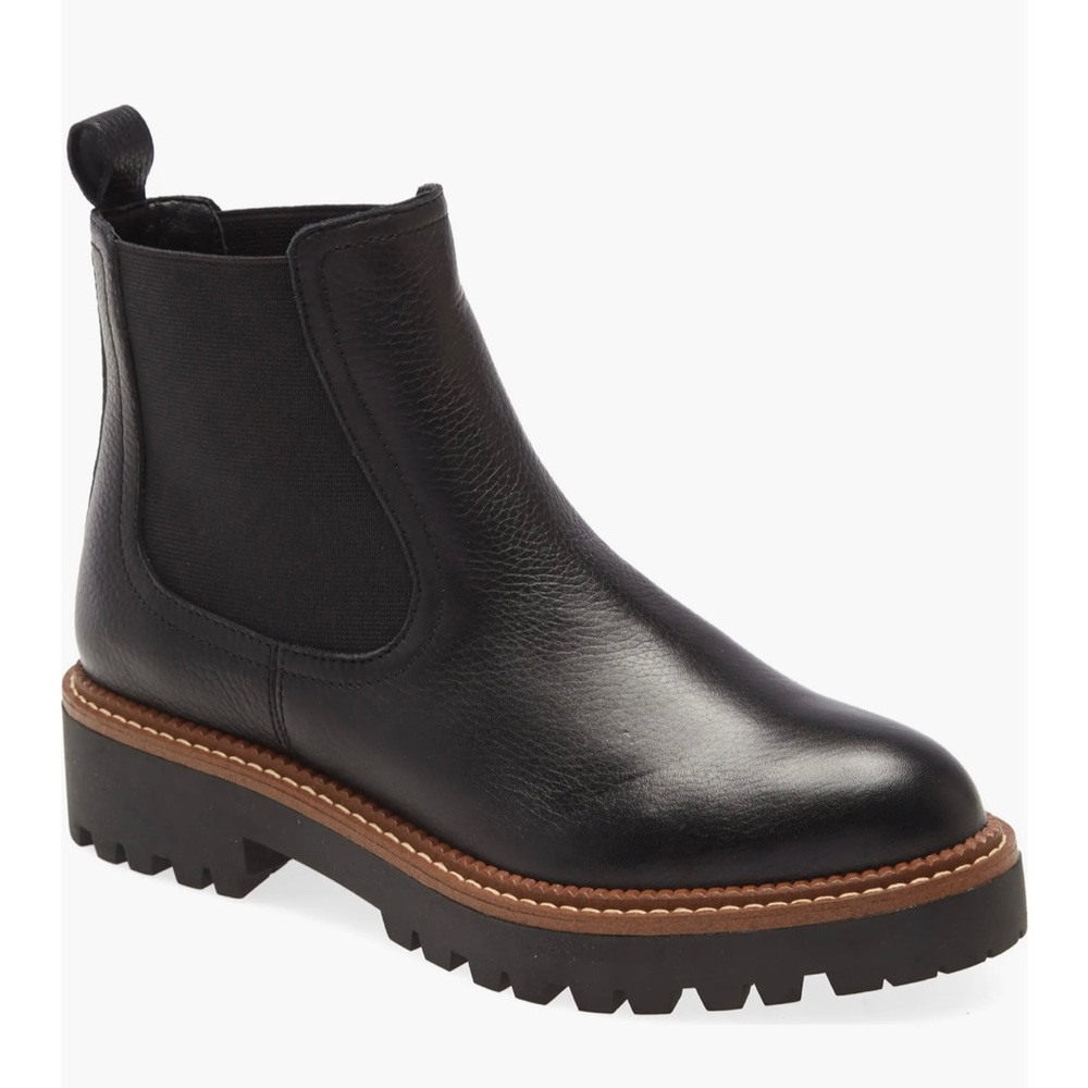 Women’s Miller Water Resistant Lug Chelsea Boot, size 9